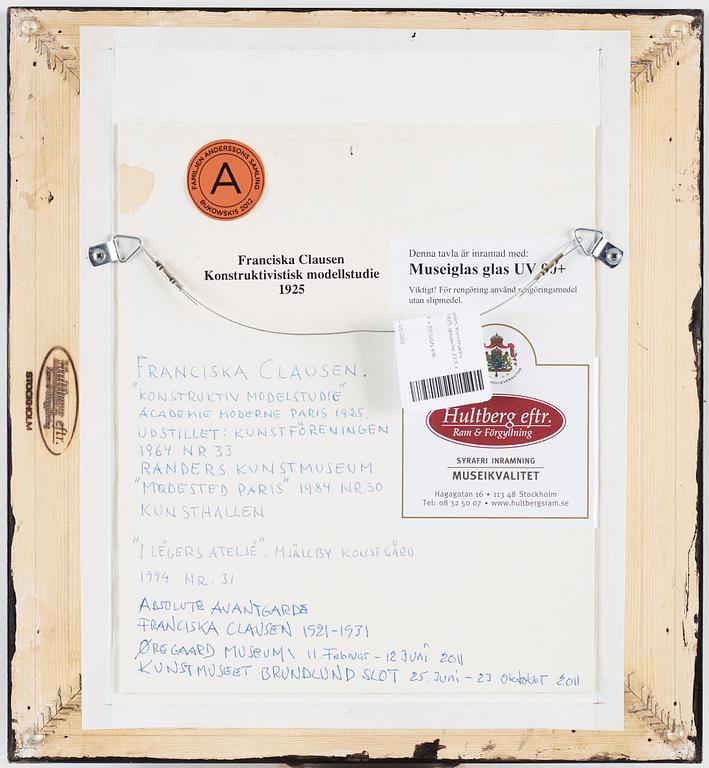 Franciska Clausen, Constructivist model study.