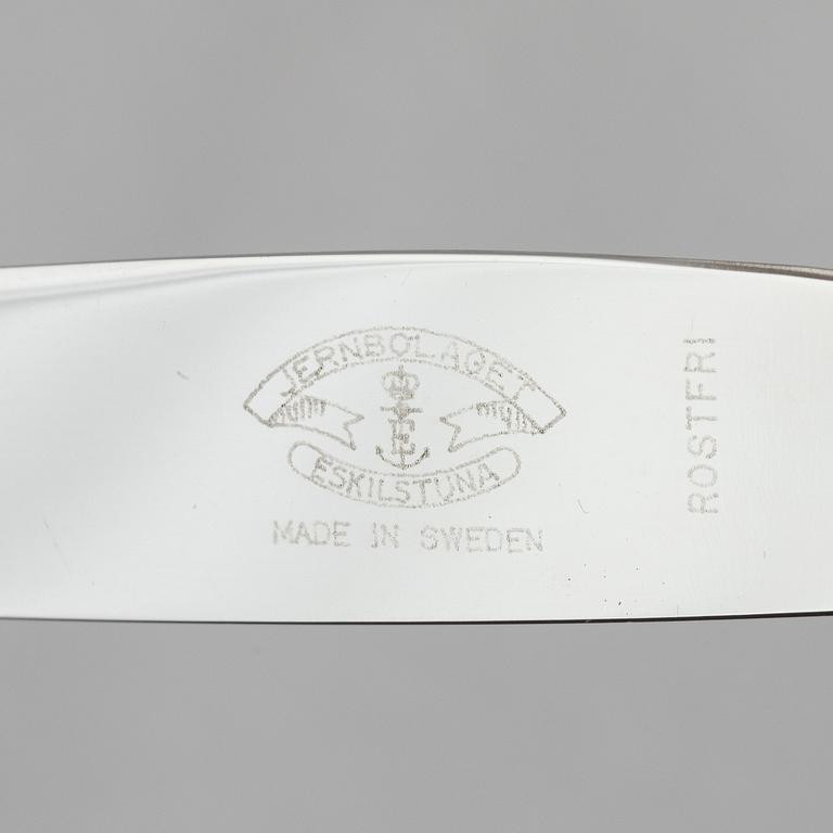 A Swedish 156 piece silver table-cutlery with wood box, mark of company Nordiska Kompaniet, Stockholm 1917.