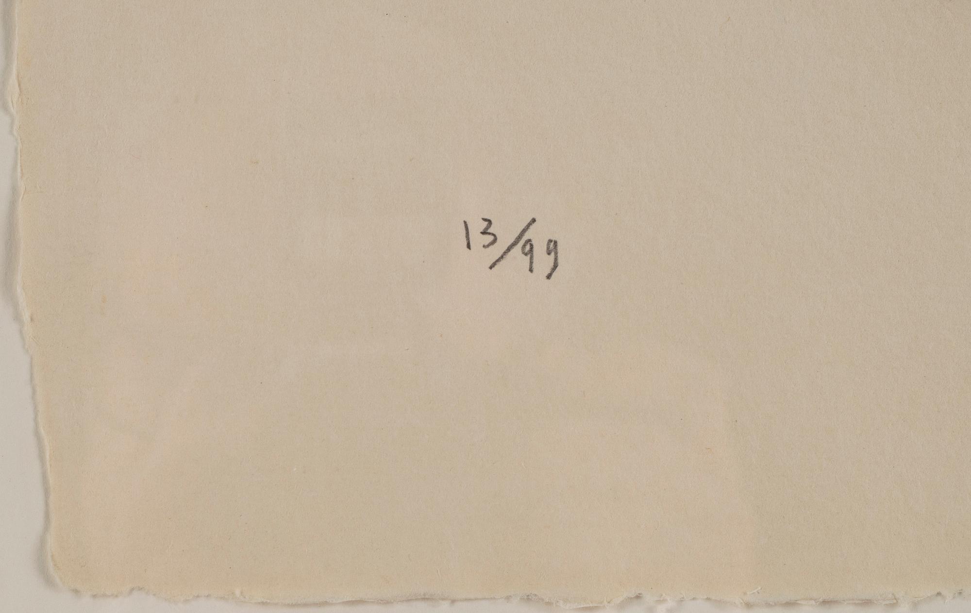 MAX PAPART, carborundumetsning, signerad Max Papart och numrerad 13/99 med blyerts.