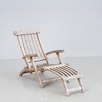 DÄCKSTOL, teak, 1900-talets senare del.