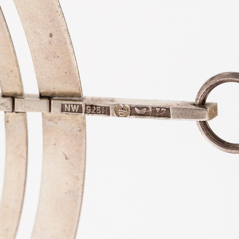 Tapio Wirkkala, "Silver moon", a silver pendant. Westerback, Helsinki 1972.