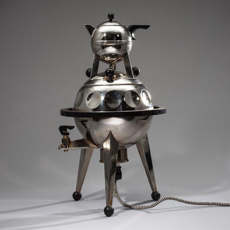 SAMOVAR, stål och bakelit, Sovjetunionen 1970-tal. Märkt bl. a. Minmestprom RSFSR (Минместпром рсфср).