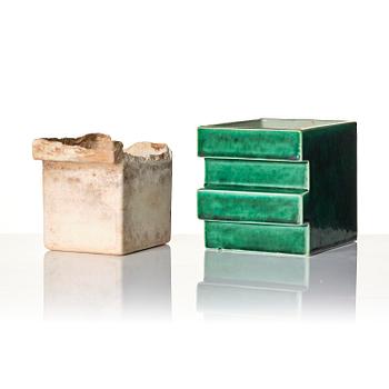 Wilhelm Kåge, a rare "Puzzle" cactus planter model 975/8, Gustavsberg, 1930s.