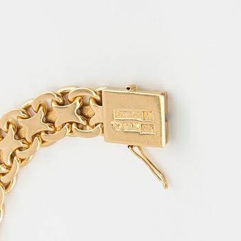 Armband x-länk 18K guld, G. Dahlgren & Co Malmö 1963.