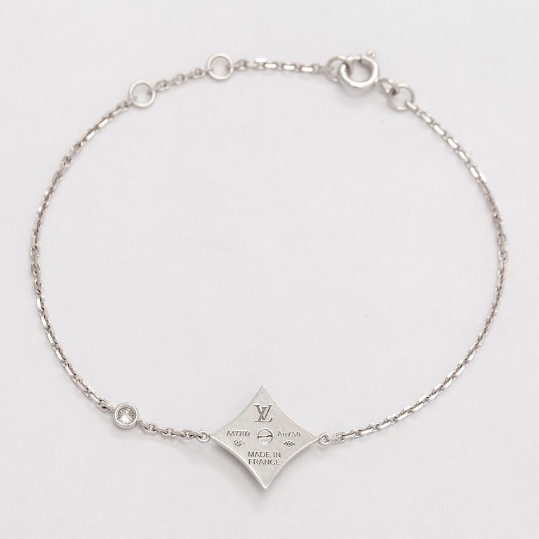 Louis Vuitton, armband, "Color Blossom BB Star", 18K vitguld, pärlemor och en briljantslipad diamant.