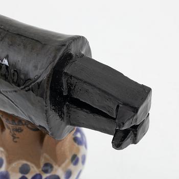 Lisa Larson, a stoneware figurine, 'Samhällsdebatten', Gustavsberg, Sweden.