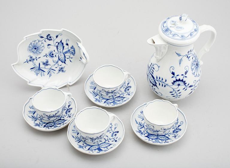 SERVISPORSLIN, 6 delar, Meissen, 1900-tal.