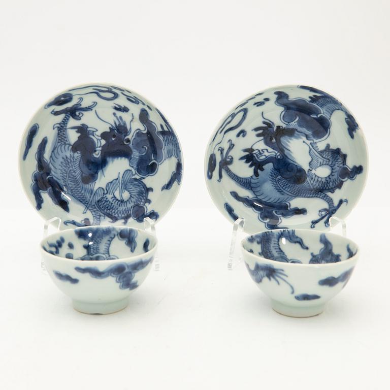 Copper, with tray, a pair, 19th century.