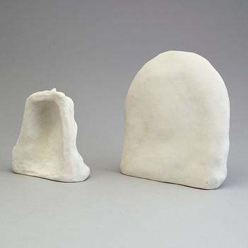 TWP PARIAN SCULPTURES, Gustafsberg, one 1921 the other unmarked.