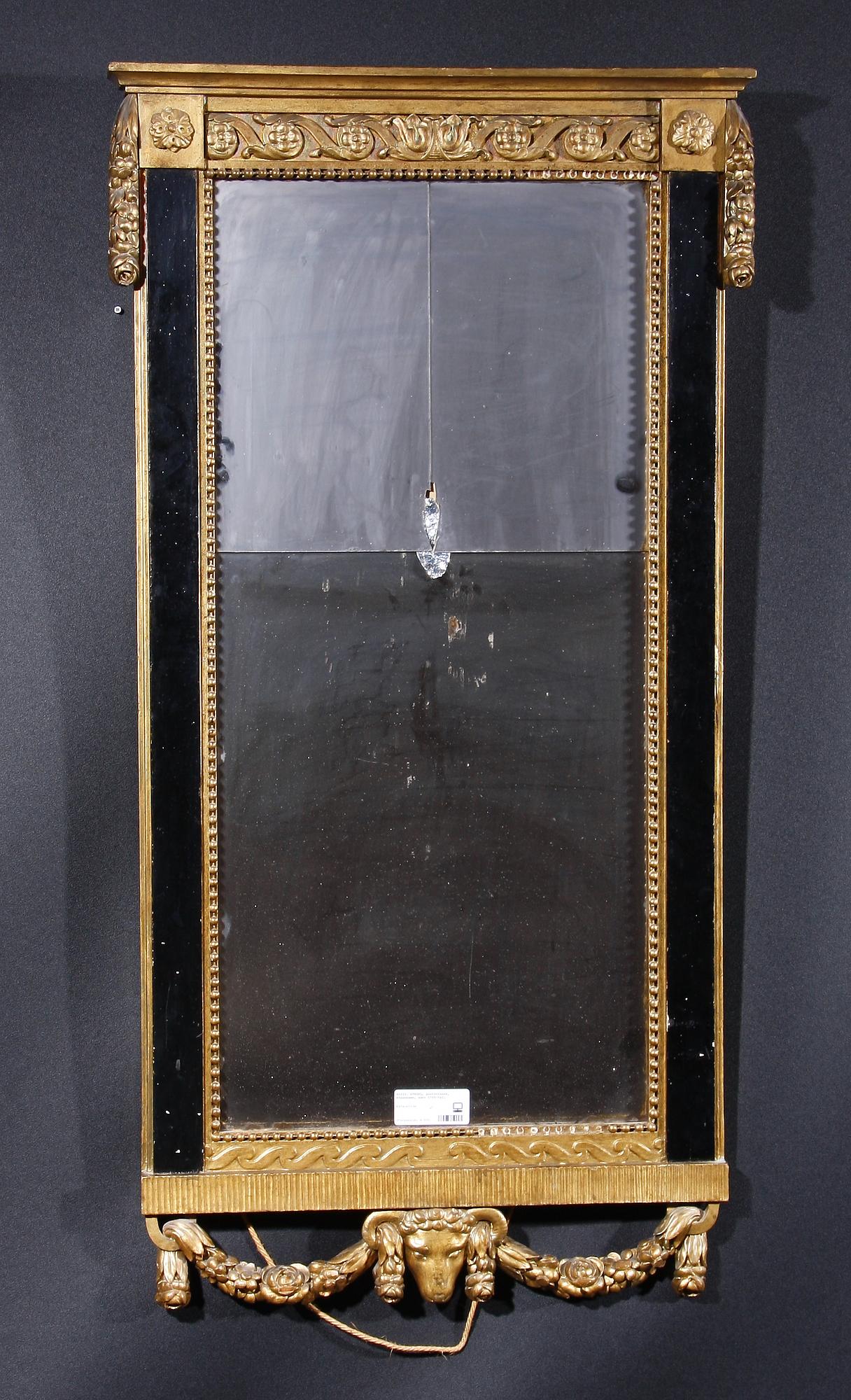 SPEGEL, gustaviansk, Köpenhamn, sent 1700-tal.