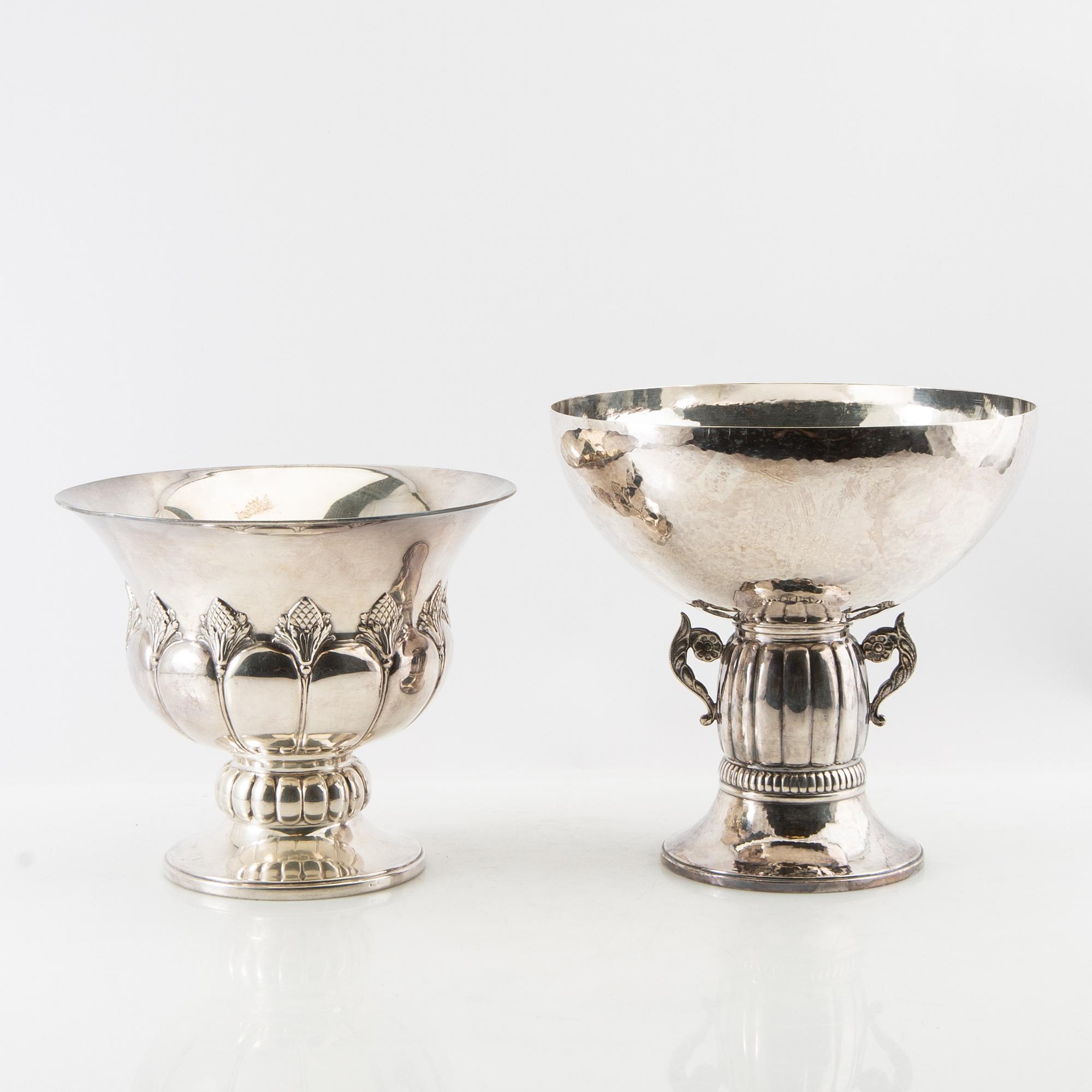 Essay bowls 2 pcs of silver plate early 20th century.
