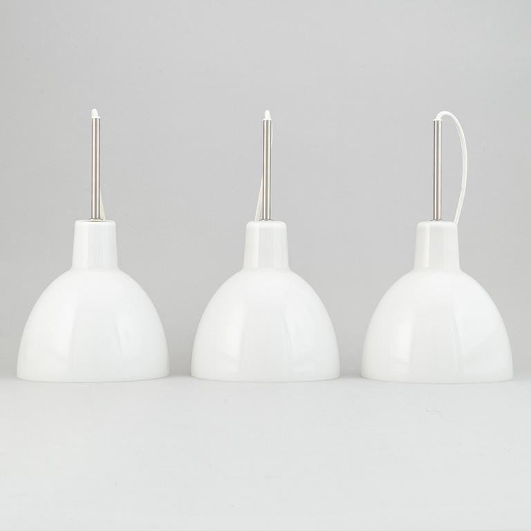 Louis Poulsen, a set of three 'Toldbod' ceiling lights, Denmark.
