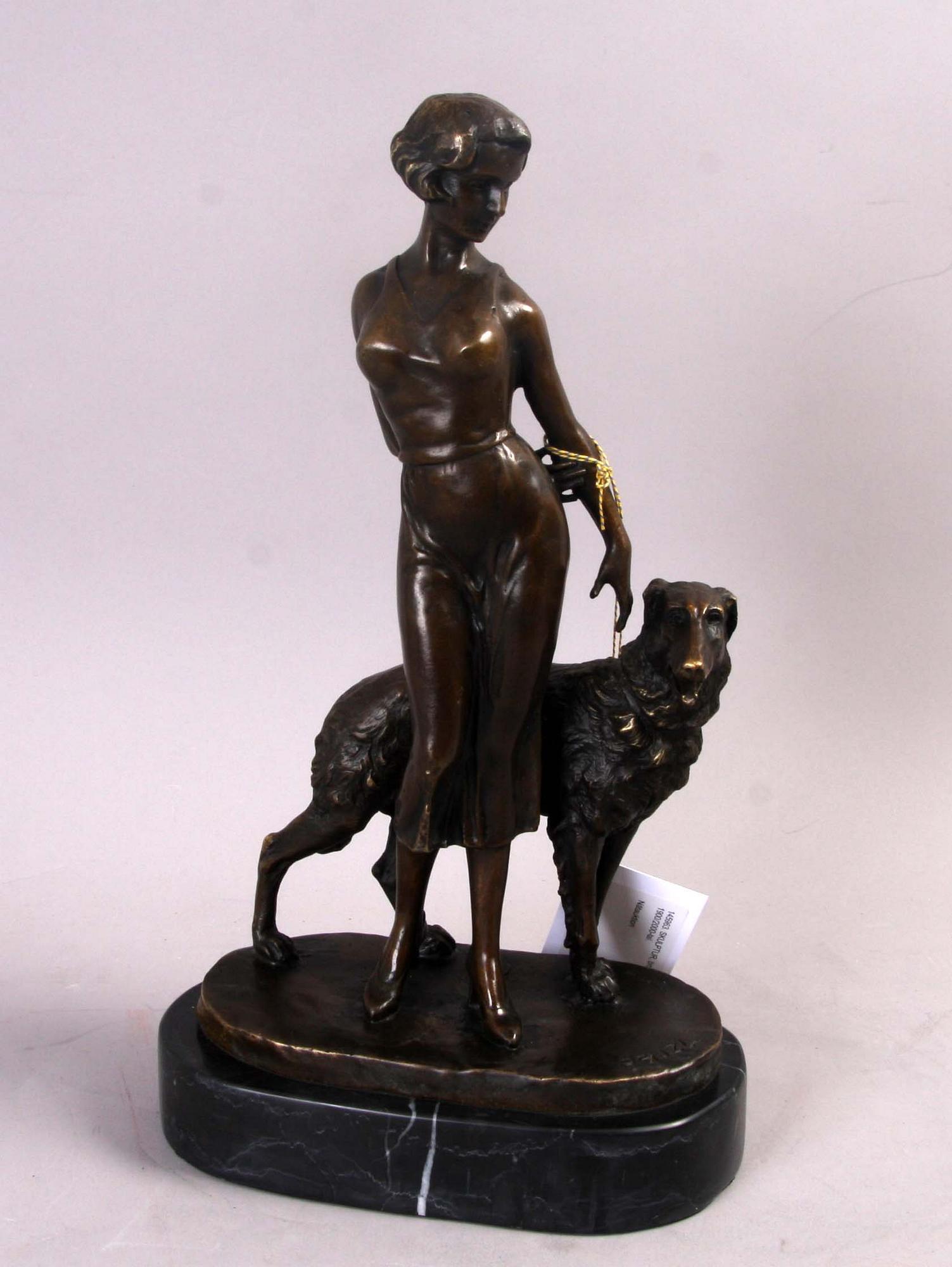 SKULPTUR, brons, art decostil, 1900/2000-tal.