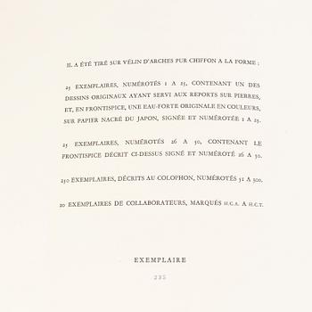 Max Ernst, bok med 2 färgetsningar signerade med blyerts. Samt 26 offsetlitografier.