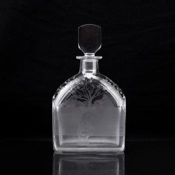 EDWARD HALD, a glass carafe from Orrefors.