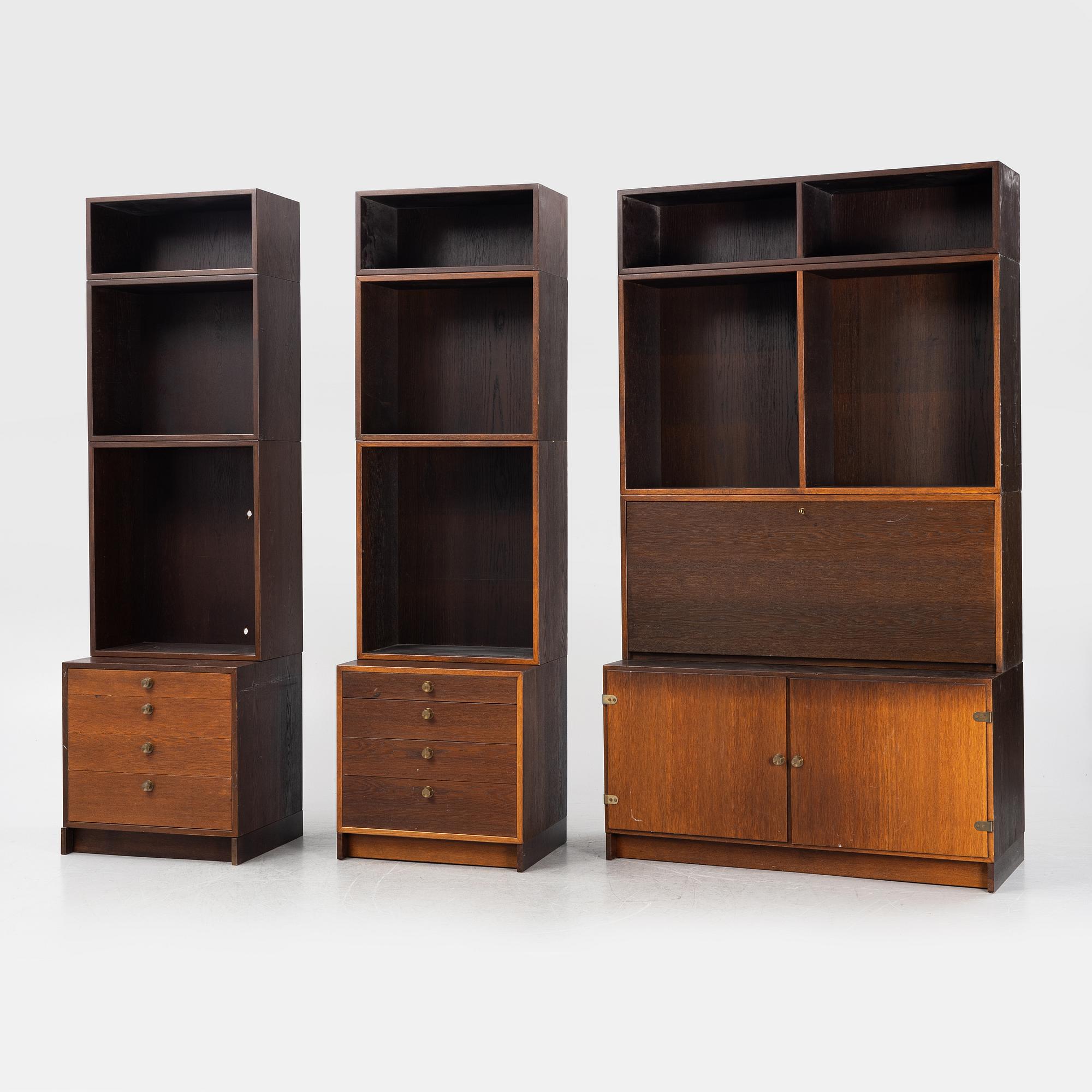 Børge Mogensen, shelving system with cabinets and drawers, "Öresund". Karl Andersson & Söner, second half of the 20th century.