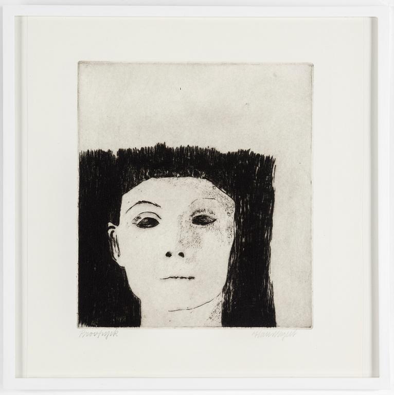 HANS WIGERT, etsning, provtryck, signerad.