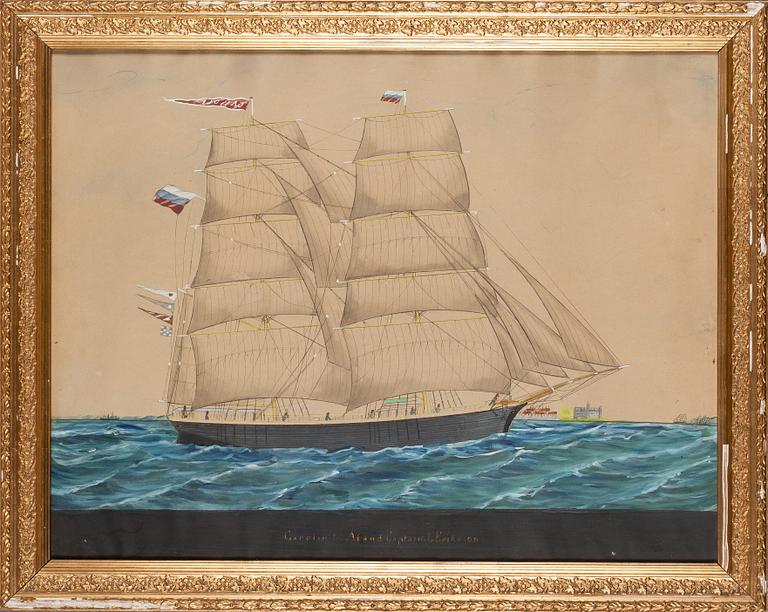 Lars Petter Sjöström, attributed to, watercolour, not signed.