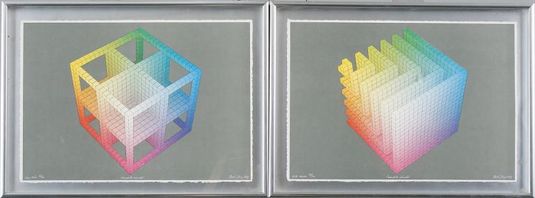 BECK & JUNG, two prints, signed, numbered 52/190 and dated 1982.