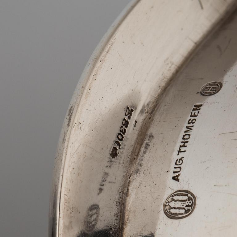 SKÅL, silver, August Thomsen, Christian F. Heise, Köpenhamn, Danmark. 1918. Vikt ca 530 g.