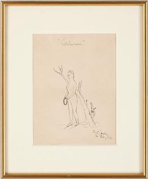 Ernst Josephson · ERNST JOSEPHSSON, teckning, sign.