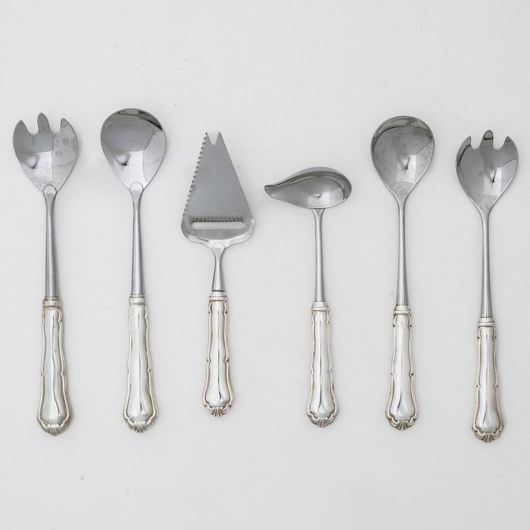 Bestickservis, 81 delar, silver 830, modell Chippendale, KPL, 1994.