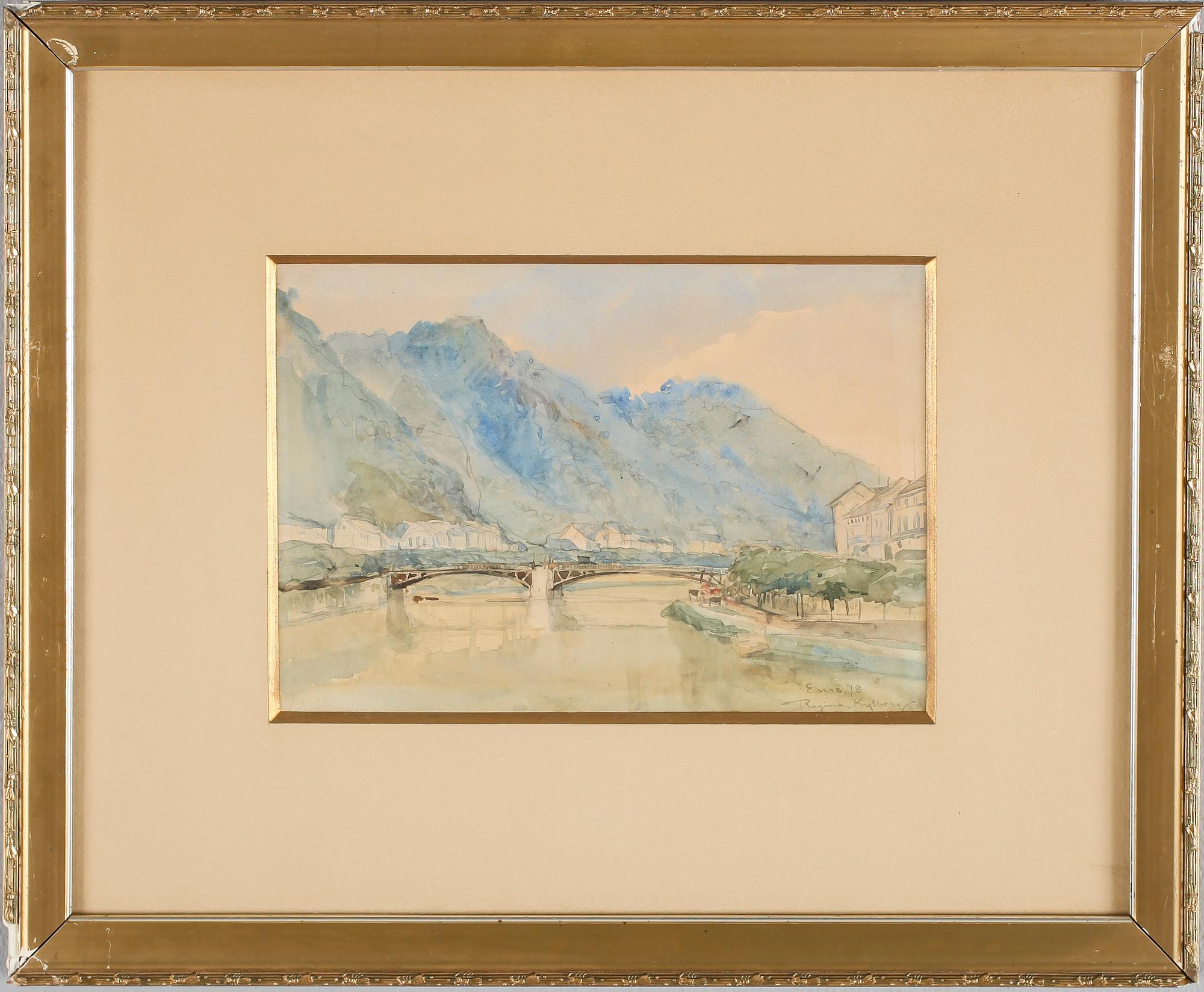 REGINA KYLBERG-BOBECK, akvarell, signerad och daterad -78.