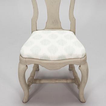 An 18th century rococo chair.