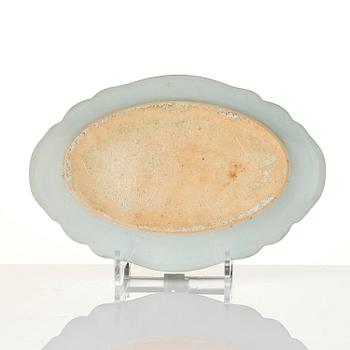 A group of famille rose 'double peacock' serving dishes, Qing dynasty, Qianlong (1736-95). (8 pieces).