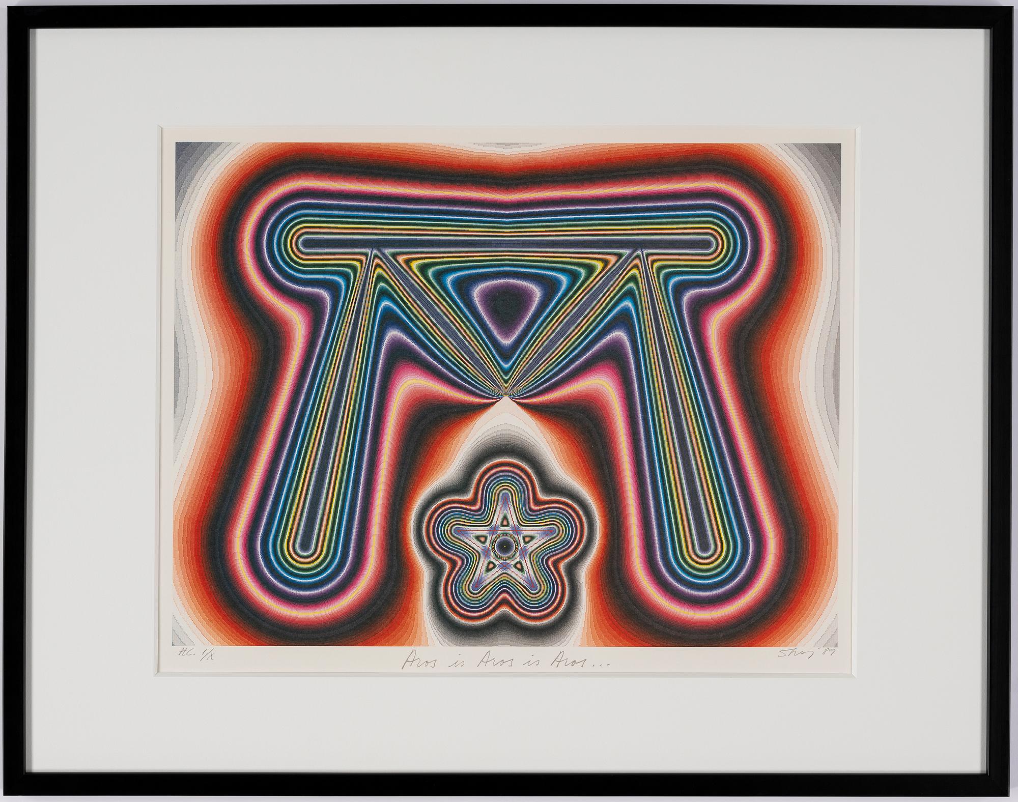 Sture Johannesson, silkscreen in colours, 1989, signed HC I/X.