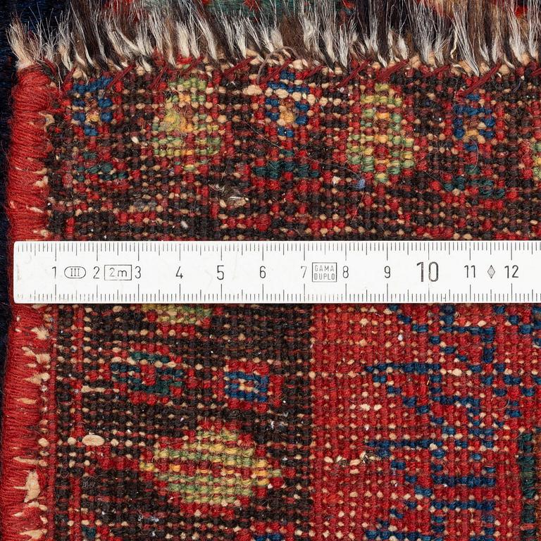 An antique Afshar rug, southeastern Iran, c. 206 x 156 cm.