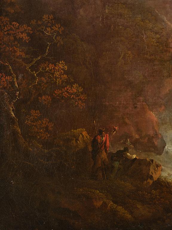 Italiensk skola 1800-tal. Vy över Cascata delle Marmore.