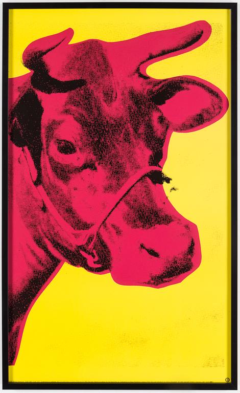 ANDY WARHOL, efter, "Cow", offsetprint, utgivet av Neues Publishing Company, 1992.