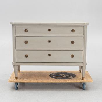 A Gustavian style chest of drawers, first half of the 20th century.