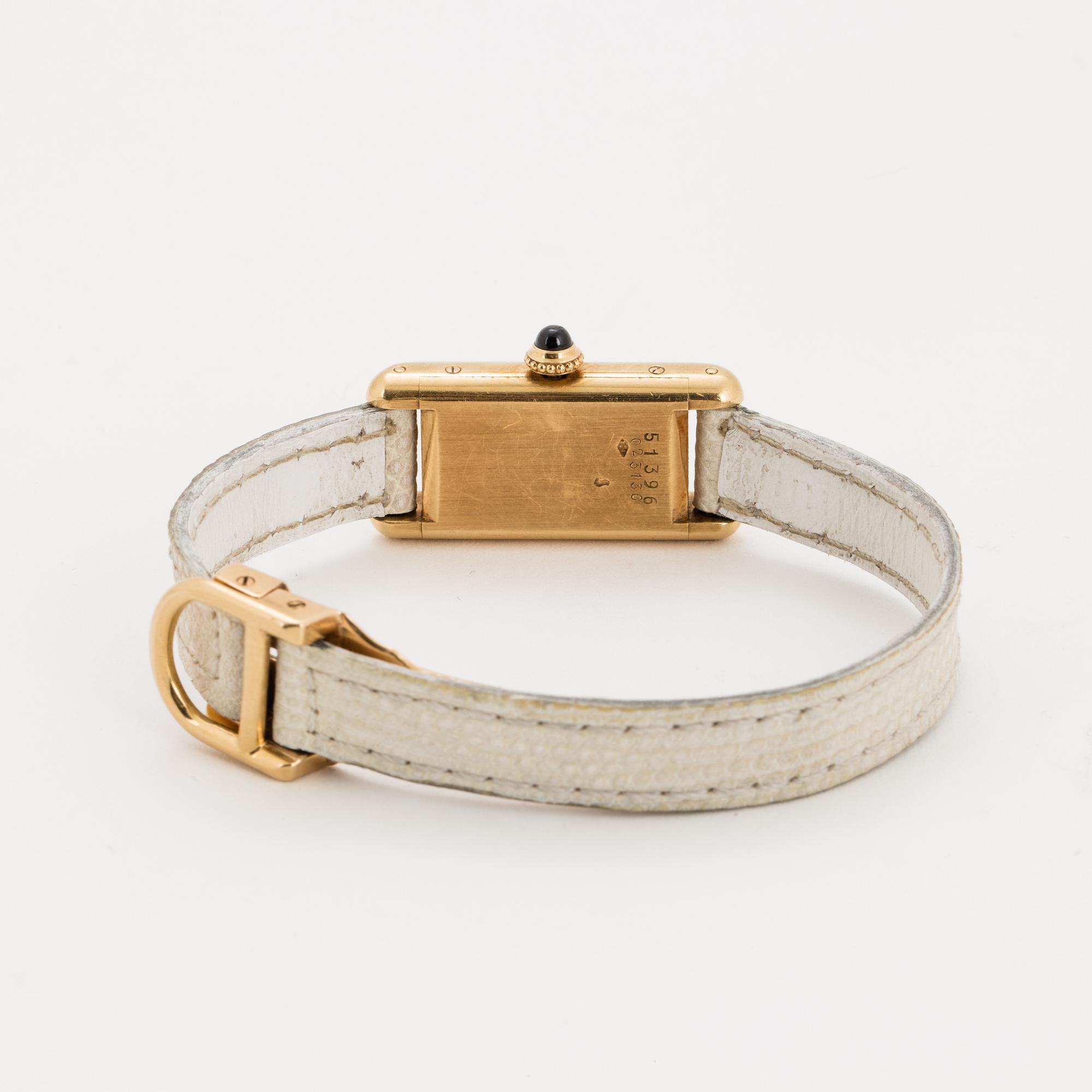 Cartier, Paris, armbandsur, 14 x 28 mm.