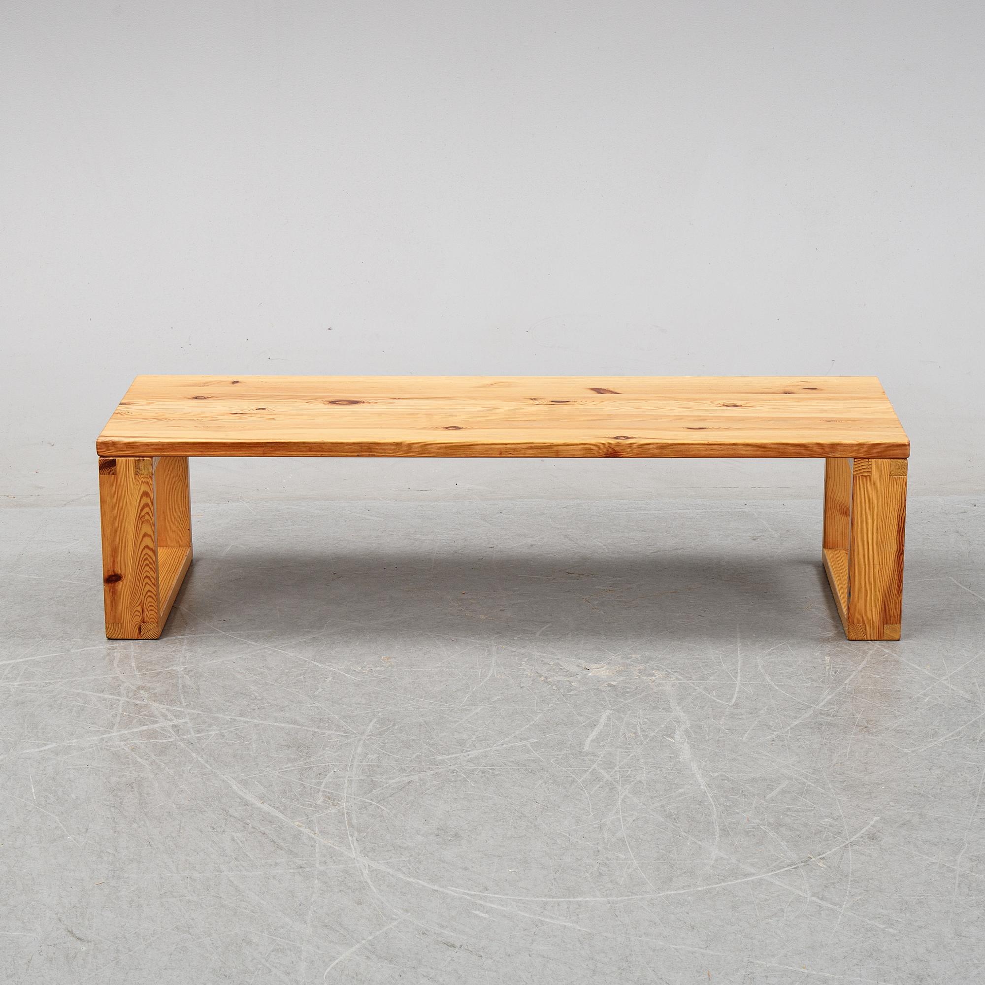 A pine bench, second half f the 20th century.