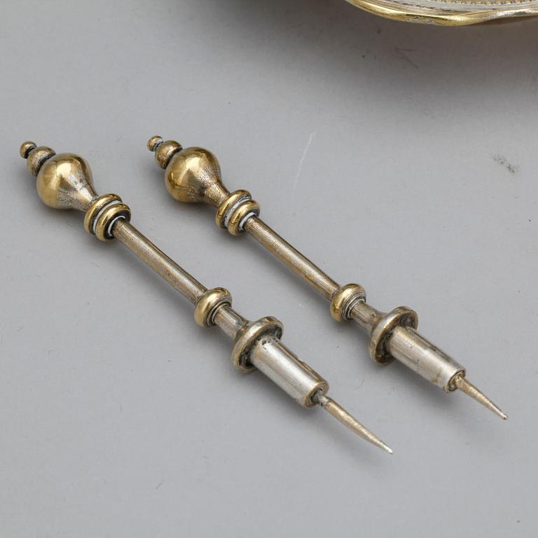 PARFYMBRÄNNARE, pläter, 1800-tal.