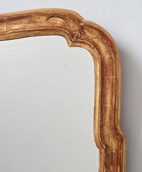 A transitional Baroque/Rococo mirror.