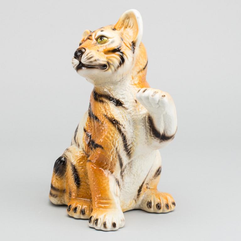 FIGURIN, porslin, "Tiger" 1900-talets andra hälft.