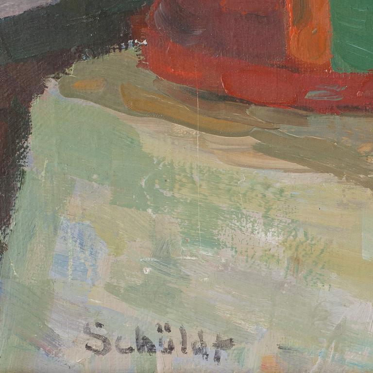 FRITJOF SCHÜLDT, olja på duk, signerad.