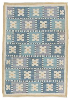 568. CARPET. "Vitsippa". Flat weave. 236,5 x 164,5 cm. Signed SB.