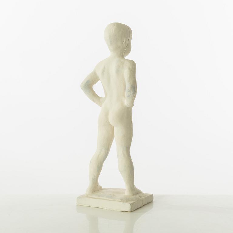 Gudmar Olovson, sculpture. Plaster. Signed. Height 22 cm, length 8 cm.