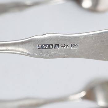 Eric Löfman, a 87-piece silver flatware set, model 'uppsala', MGAB, Sweden, 1962-67.