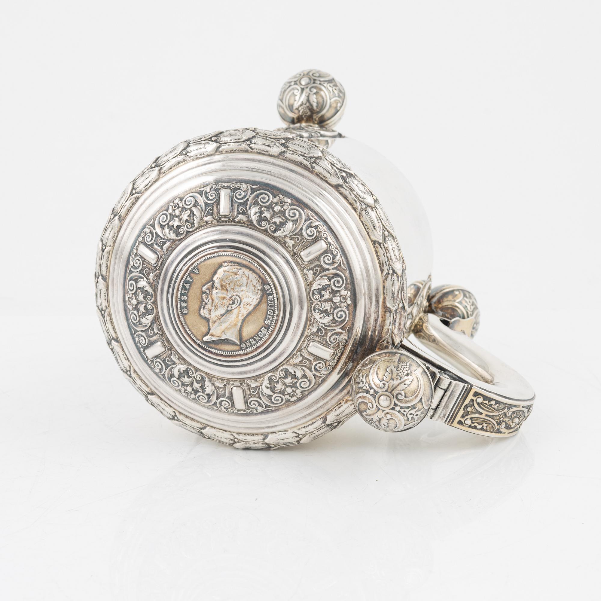 A Swedish Silver Tankard, mark of CG Hallberg, Stockholm 1952.
