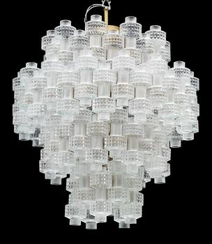 TAKLAMPA, Orrefors/Fagerhult, 1900-talets mitt. H ca 90.