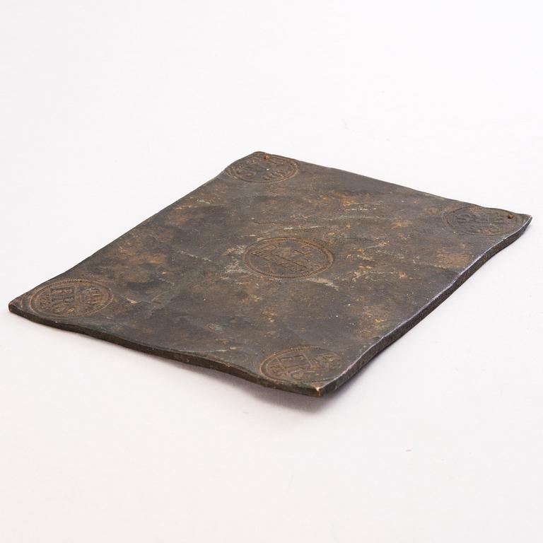 PLOOTURAHA, kuparia, 2 taaleria, Fredrik I Ruotsi 1725.