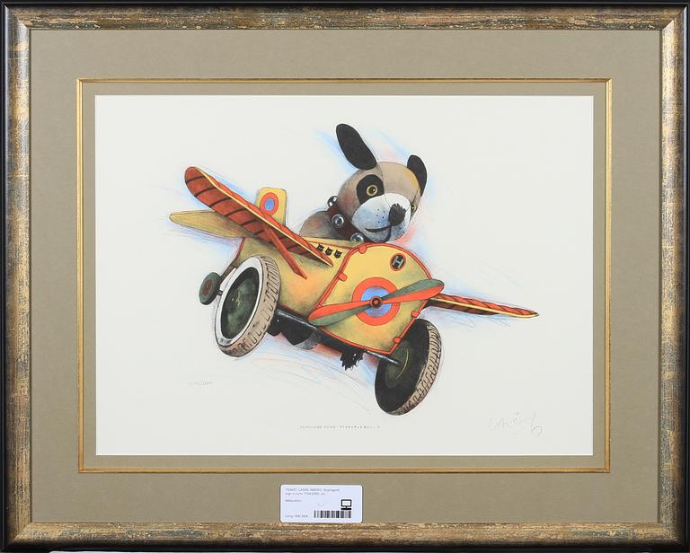 LASSE ÅBERG, färglitografi, sign o numr 1104/2000.