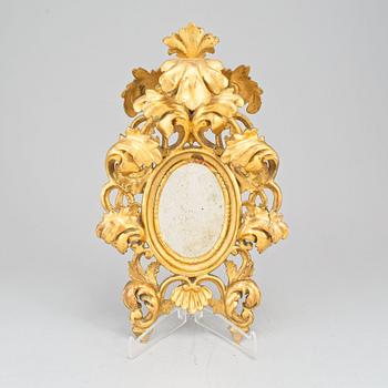 A 19th century gilt mirror.