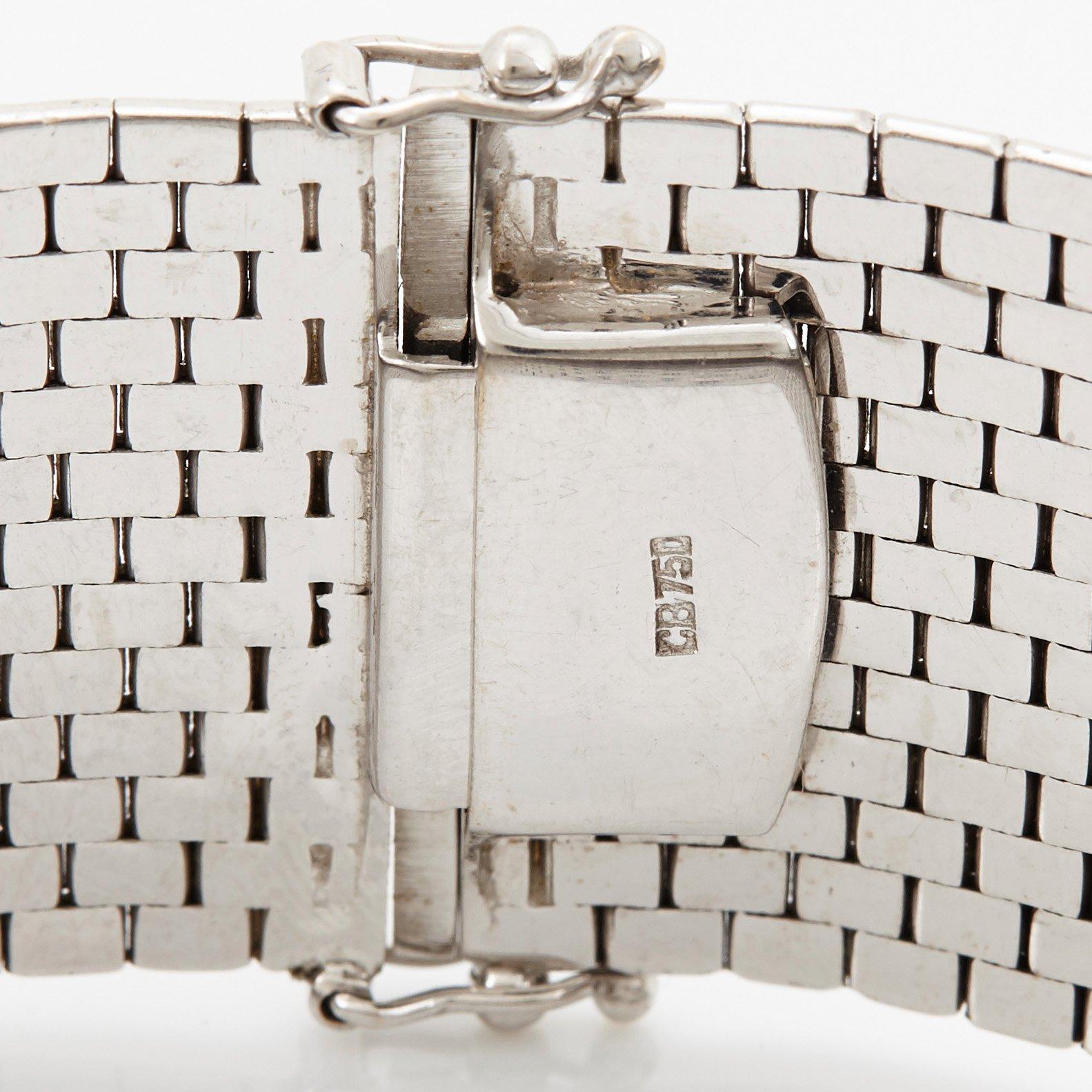 Bucherer armband 18K vitguld.