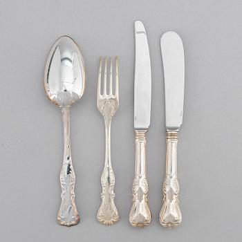 A 76 piece silver cutlery set, 'Olga', GAB, 1980.